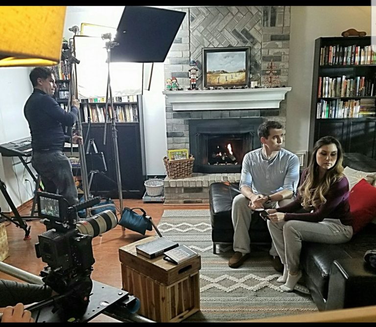 Students on set